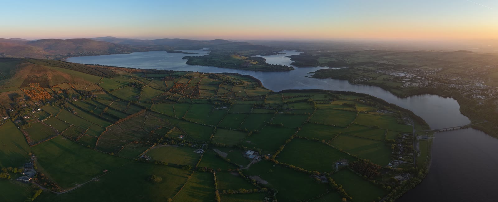 Blessington Lake toward the hills